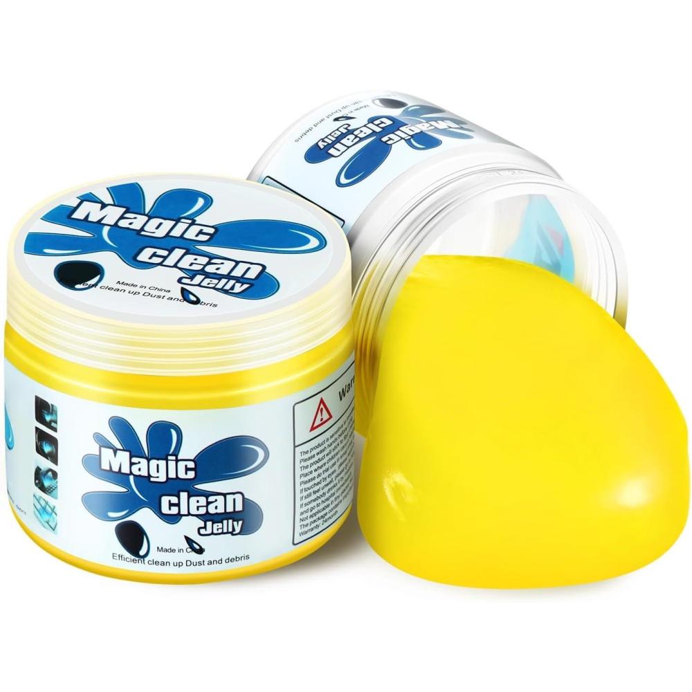 imageDNA MOTORING Car Cleaning Gels Auto Detailing Tools Cleaning Putty Car Interior Cleaner Car Jelly Cleaner Keyboard Cleaner Car Cleaning Supplies Car Gifts for Men Women Blue TOOLS00151Yellow