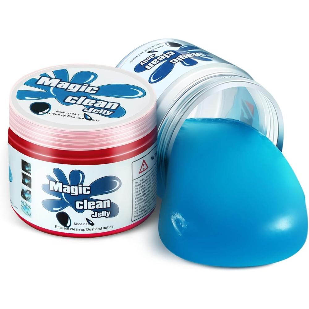 imageDNA MOTORING Car Cleaning Gels Auto Detailing Tools Cleaning Putty Car Interior Cleaner Car Jelly Cleaner Keyboard Cleaner Car Cleaning Supplies Car Gifts for Men Women Blue TOOLS00151BlueRed