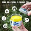 DNA MOTORING Car Cleaning Gels Auto Detailing Tools Cleaning Putty Car Interior Cleaner, Car Jelly Cleaner, Keyboard Cleaner, Car Cleaning Supplies Car Gifts for Men Women, Blue, TOOLS-00151(Yellow)