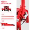 DNA MOTORING Low Profile Hydraulic Trolley Service/Floor Jack, 3 Ton (6000 lbs) Capacity, Lifting Range 3″-20″, TOOLS-00235(Red)