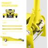 DNA MOTORING Low Profile Hydraulic Trolley Service/Floor Jack, 3 Ton (6000 lbs) Capacity, Lifting Range 3″-20″, TOOLS-00235(Yellow)