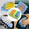 DNA MOTORING TOOLS-00258 Cleaning Towels Car Washing Microfiber Cloth for Auto Detailing Home Kitchen, 12×16 Inch, Yellow, Orange, Blue, Green,Pack of 24(36pcs CLEANING TOWEL)