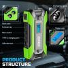 DNA MOTORING TOOLS-00269 12V 1500A 15000 mAh Multi-Function Portable Car Battery Jump Starter for Up to 7.0L Gas & 5.5L Diesel Engine, with Carry Case, White(Green)
