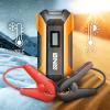 DNA MOTORING TOOLS-00269 12V 1500A 15000 mAh Multi-Function Portable Car Battery Jump Starter for Up to 7.0L Gas & 5.5L Diesel Engine, with Carry Case, White(Orange)