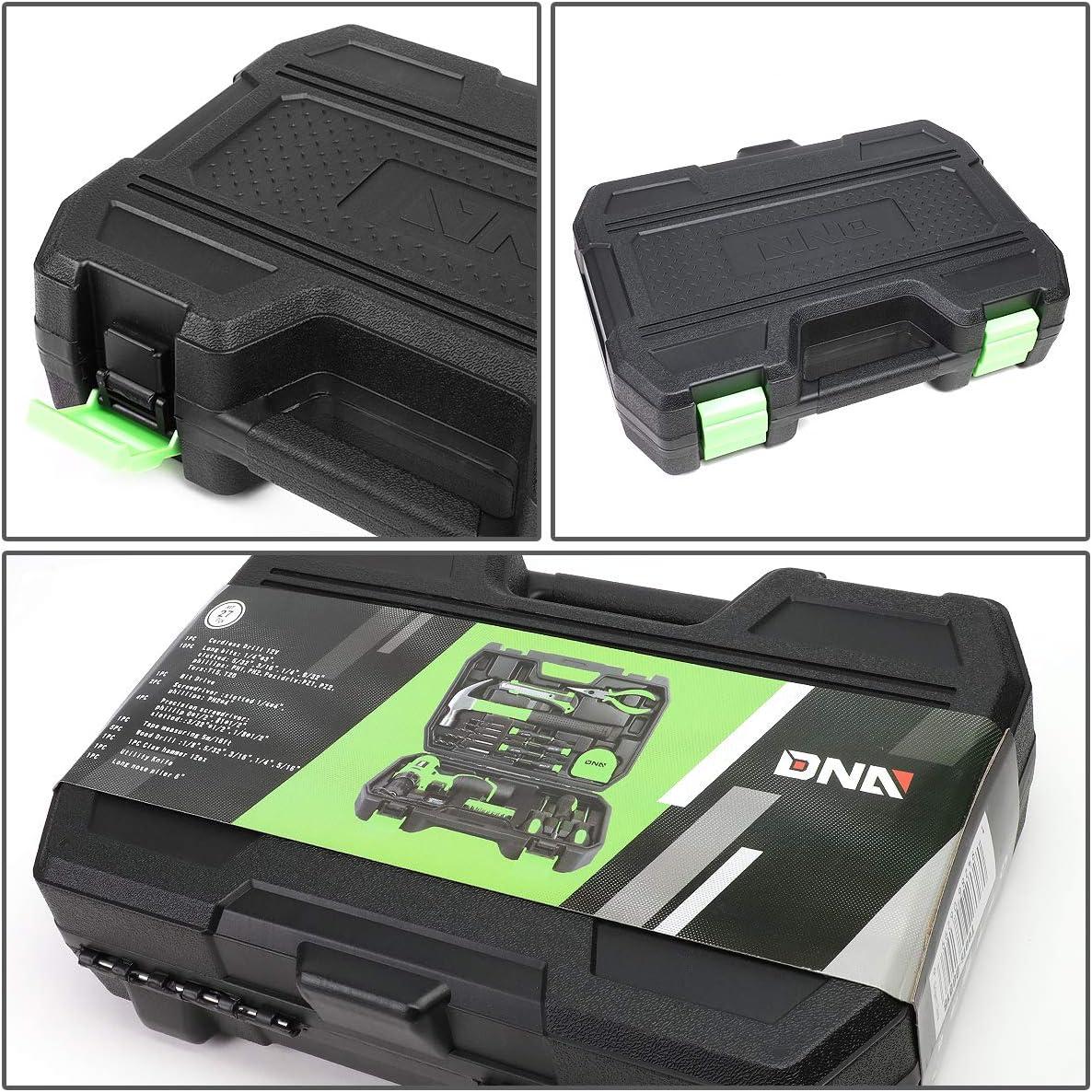 imageDNA MOTORING 27pcs 12V 1300mAh Cordless Drill Set Drill Driver Home Tool Kits Combination Tool Set Tool Kit with Drill For Home DIY Maintenance Orange TOOLS00016Mint Green