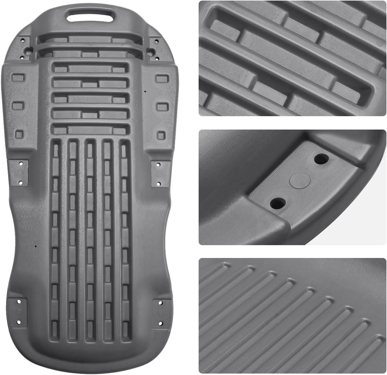 imageDNA MOTORING 40 Inch Mechanic Creeper Blow Molded Low Profile Rolling Garage Creeper wPadded Headrest Dual Tool Trays 350lbs Capacity Red TOOLS00005Black