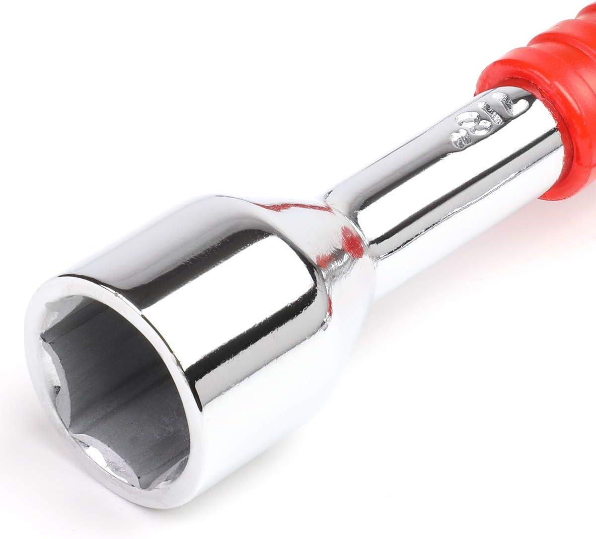 imageDNA MOTORING TOOLS00099 Durable 4Way Lug Cross Rubberized Grip Wrench Automobile Car Tire Changing Repair Tool Kit