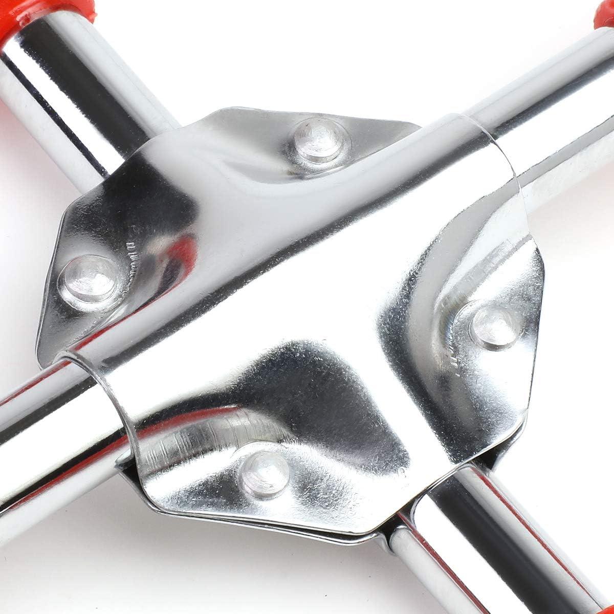 imageDNA MOTORING TOOLS00099 Durable 4Way Lug Cross Rubberized Grip Wrench Automobile Car Tire Changing Repair Tool Kit