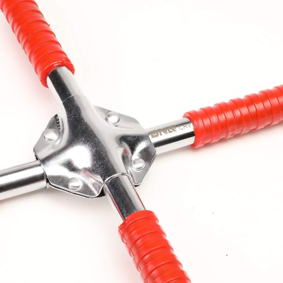 imageDNA MOTORING TOOLS00099 Durable 4Way Lug Cross Rubberized Grip Wrench Automobile Car Tire Changing Repair Tool Kit