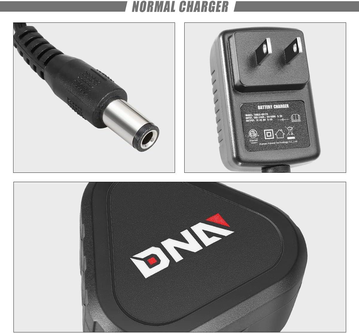 imageDNA MOTORING TOOLS00179 12V LithiumIon Battery Normal Charger for Power Tool with LED Indicator 35HR Charging Time