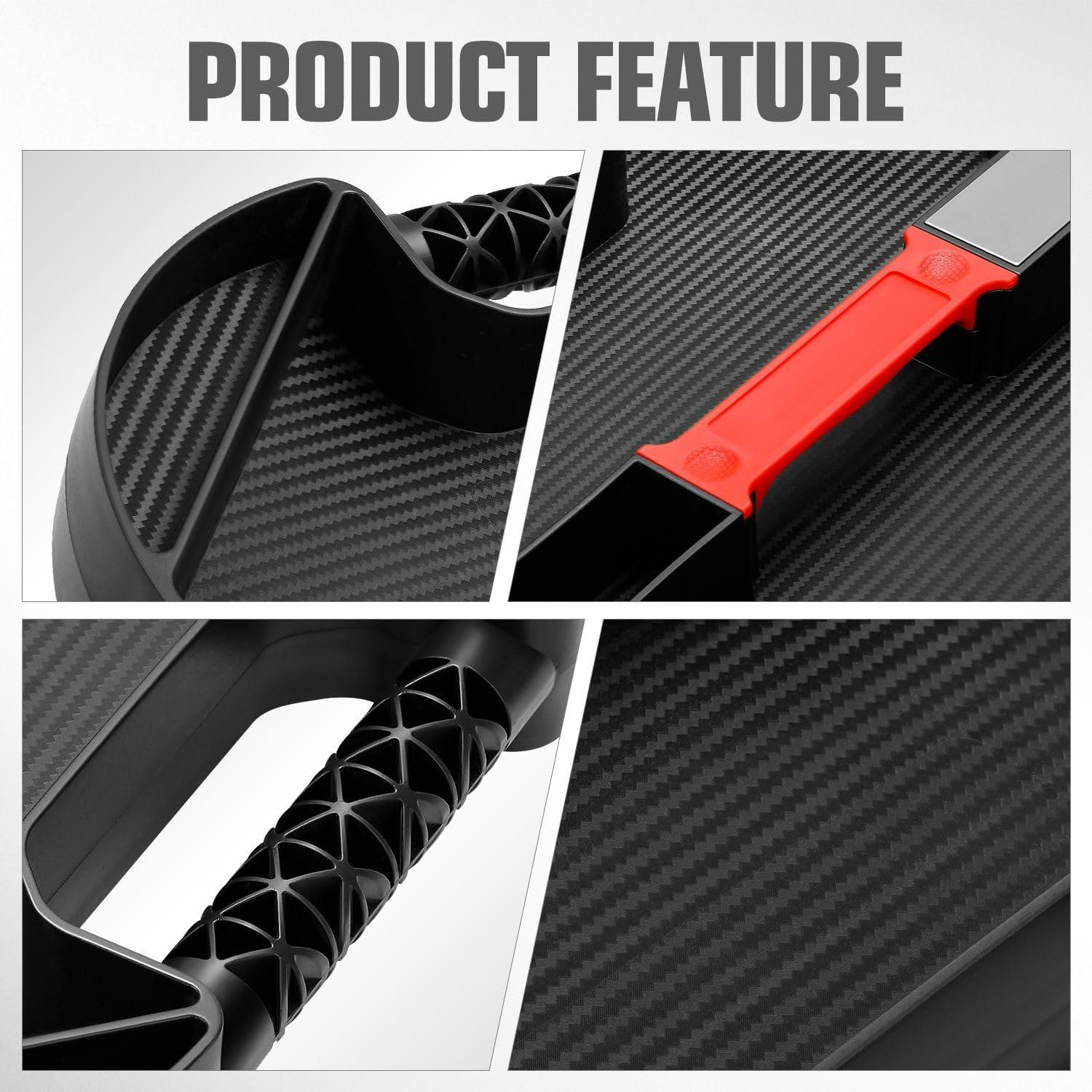 imageDNA MOTORING TOOLS00199 Automotive Rolling Tool Creeper with Lamp 3 X 2 Swivel Casters 30 lbs Load Capacity BlackSquare