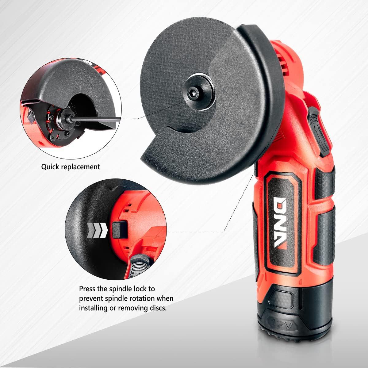 imageDNA MOTORING TOOLS00236 Rechargeable 36V Cordless Electric Screwdriver Tool Kit with LED Worklight BlueRed