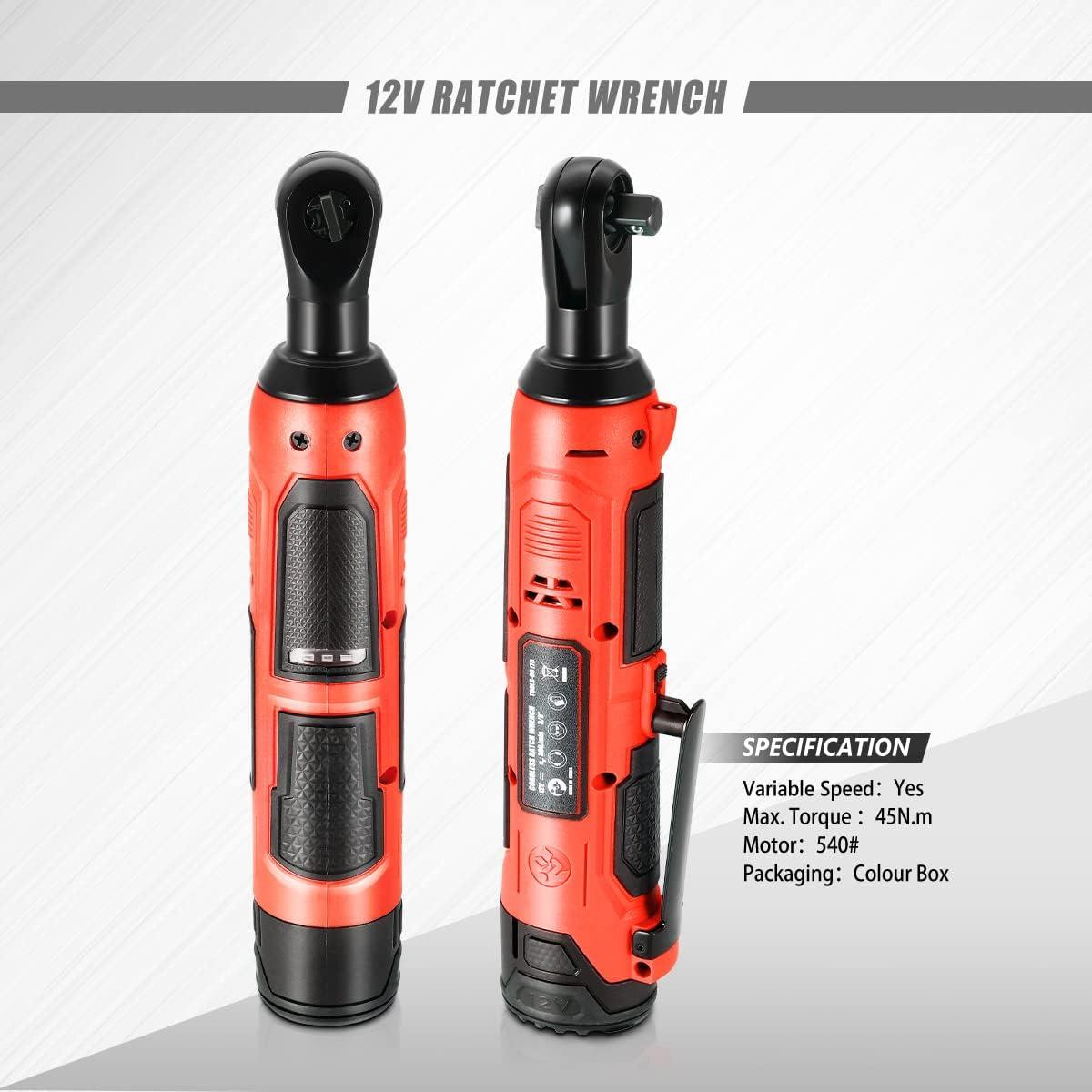 imageDNA MOTORING TOOLS00236 Rechargeable 36V Cordless Electric Screwdriver Tool Kit with LED Worklight BlueRed