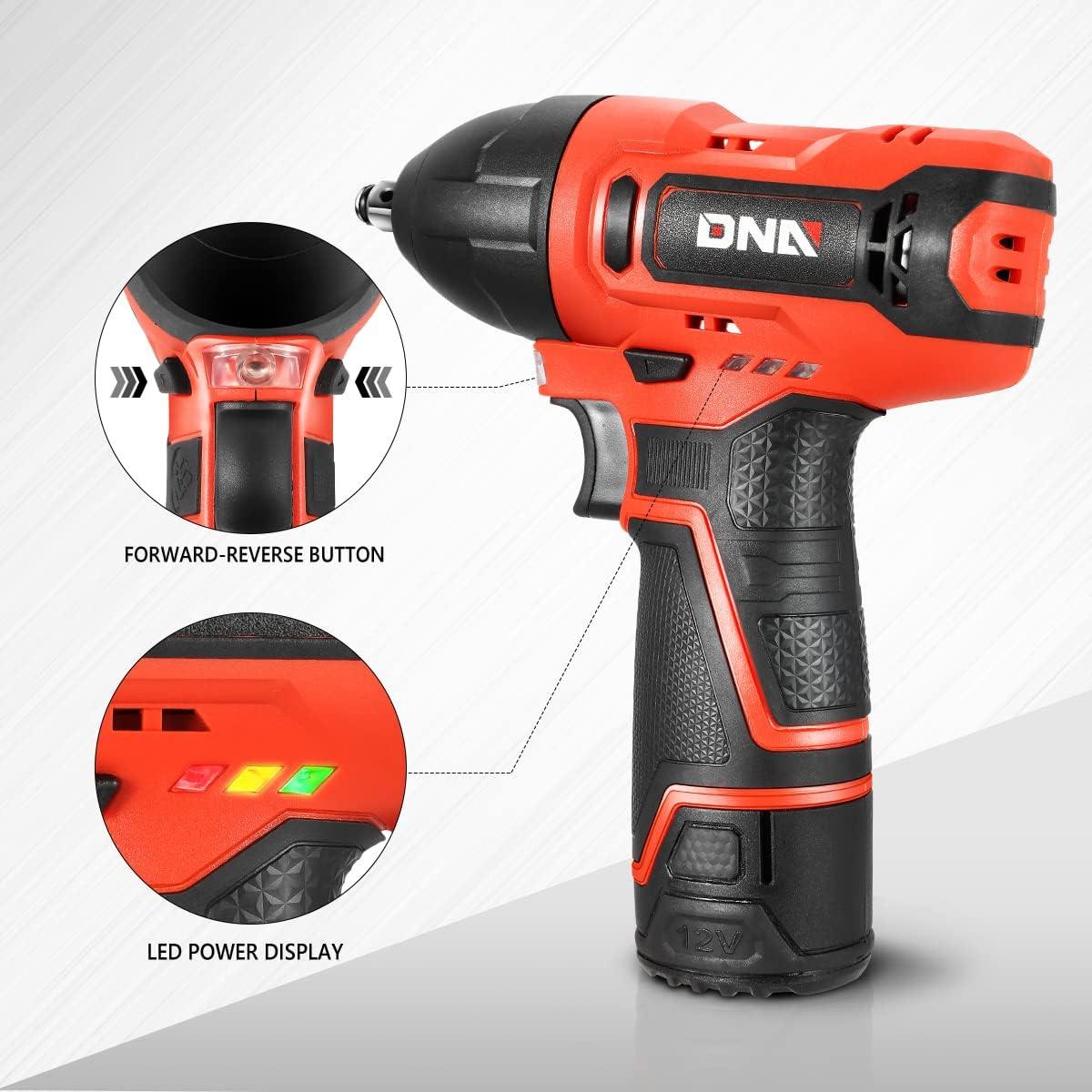 imageDNA MOTORING TOOLS00236 Rechargeable 36V Cordless Electric Screwdriver Tool Kit with LED Worklight BlueRed