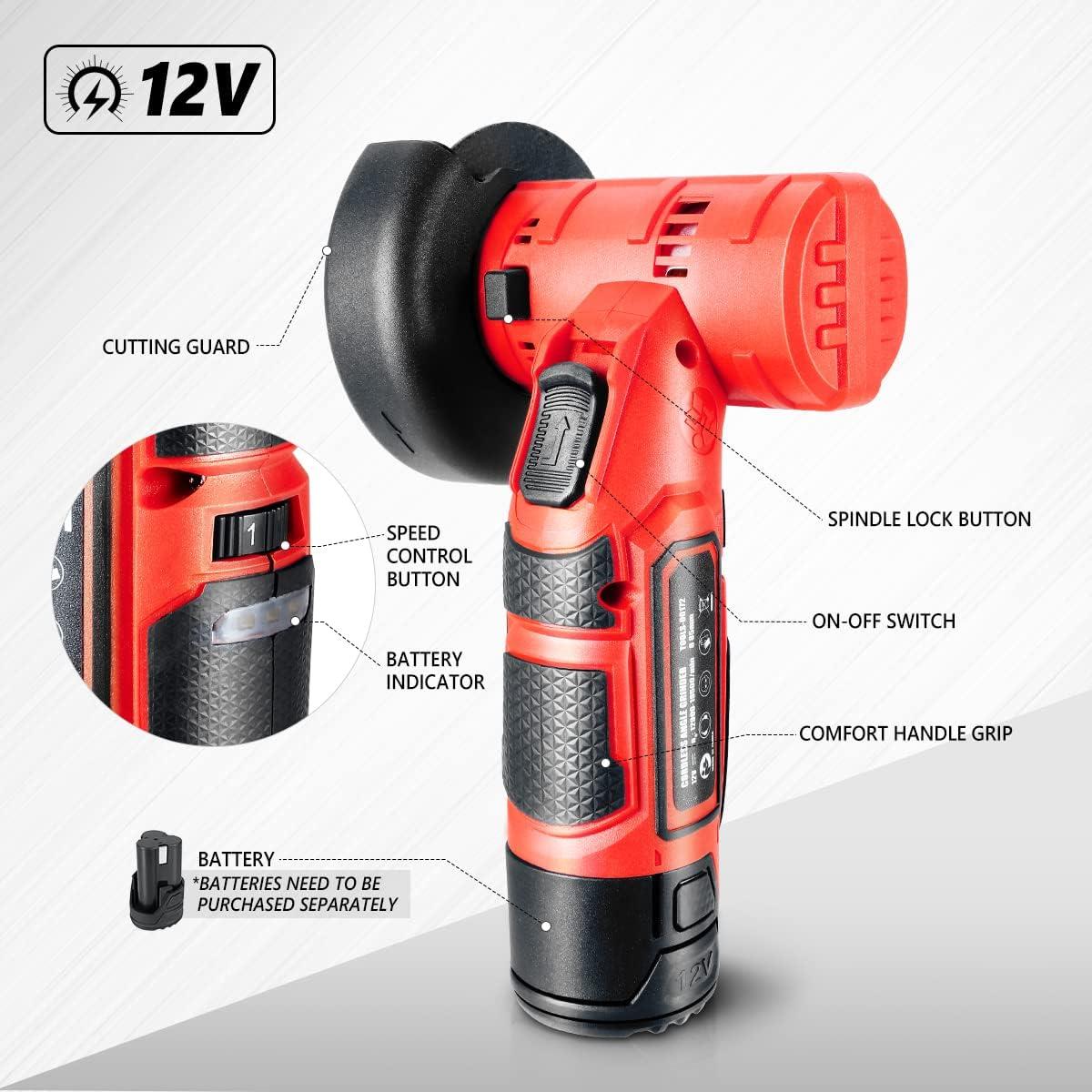 imageDNA MOTORING TOOLS00236 Rechargeable 36V Cordless Electric Screwdriver Tool Kit with LED Worklight BlueRed