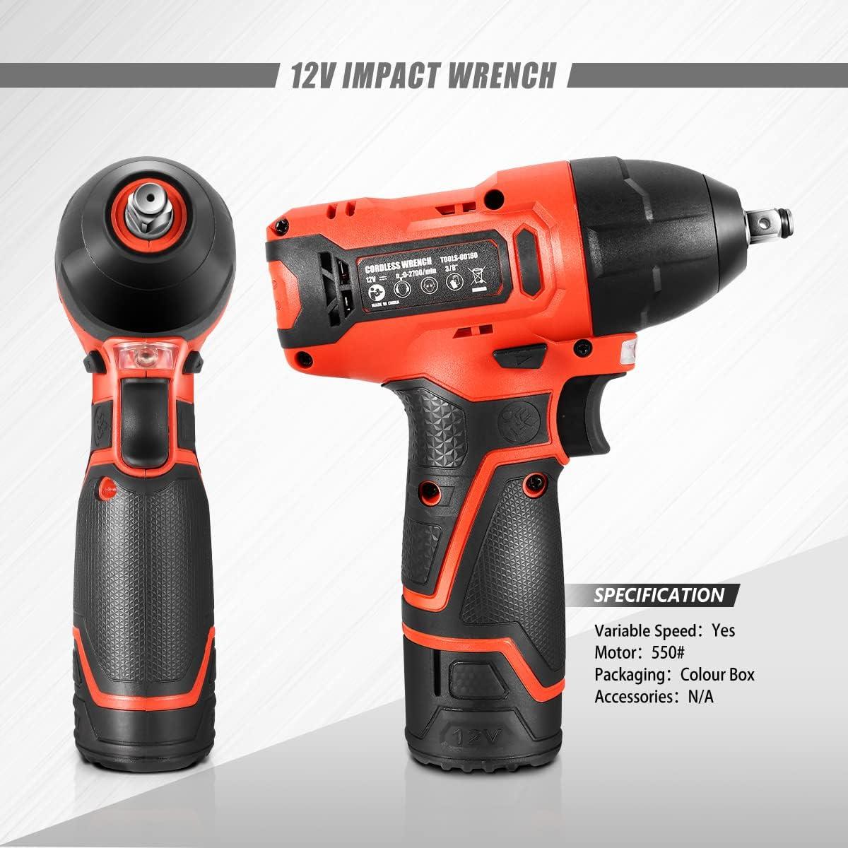 imageDNA MOTORING TOOLS00236 Rechargeable 36V Cordless Electric Screwdriver Tool Kit with LED Worklight BlueRed