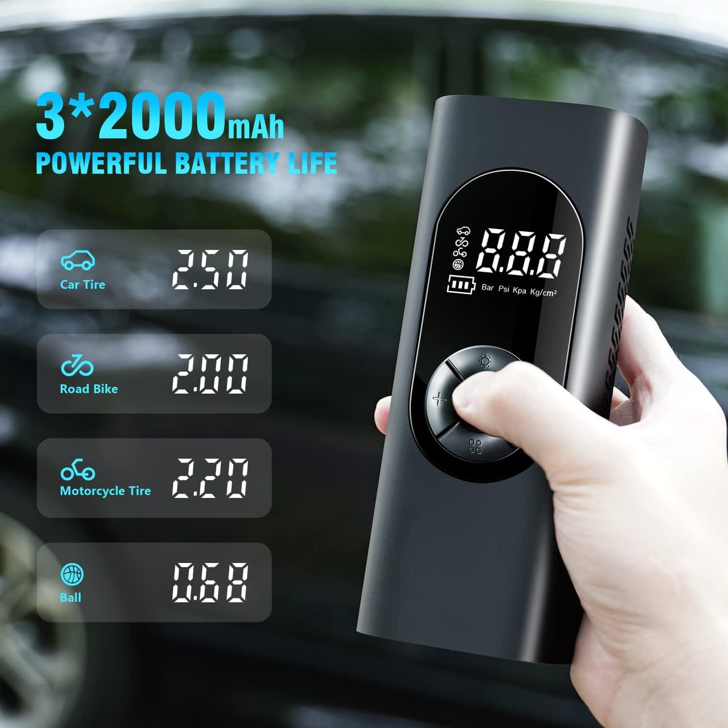 imageDNA MOTORING TOOLS00270 150 PSI Wireless Portable Air Pump Tire Inflator for Inflating Car Truck ampamp Motorcycle Tires Balls