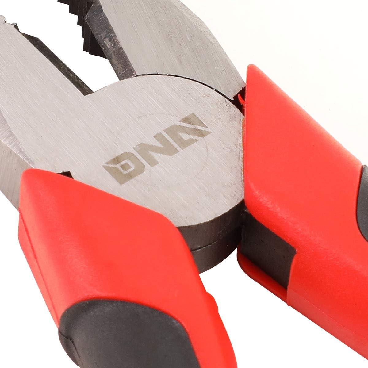 imageDNA Motoring TOOLS00058 2 Piece Pliers Set  612 inch Hand Tools wDurable Jaws Milled Teeth HotRiveted Joint2 PCS  612 Inch