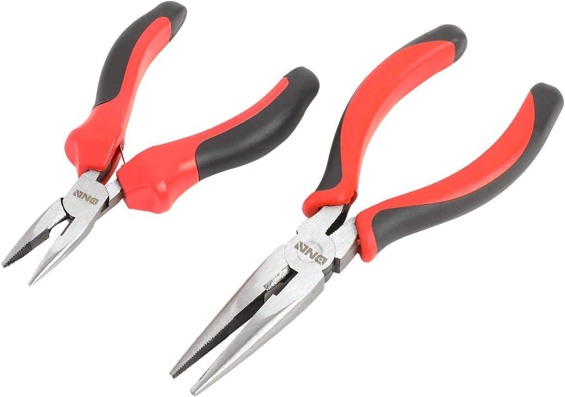 imageDNA Motoring TOOLS00058 2 Piece Pliers Set 612 inch Hand Tools wDurable Jaws Milled Teeth HotRiveted Joint7 PCS
