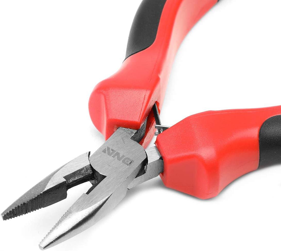 imageDNA Motoring TOOLS00067 7 inch Pliers  05 in Durable Jaws Linesman Pliers wMilled Teeth HotRiveted Joint434 Needle Nose Plier