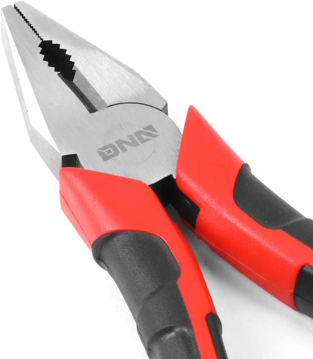 imageDNA Motoring TOOLS00067 7 inch Pliers 05 in Durable Jaws Linesman Pliers wMilled Teeth HotRiveted JointCutting Linesman Plier