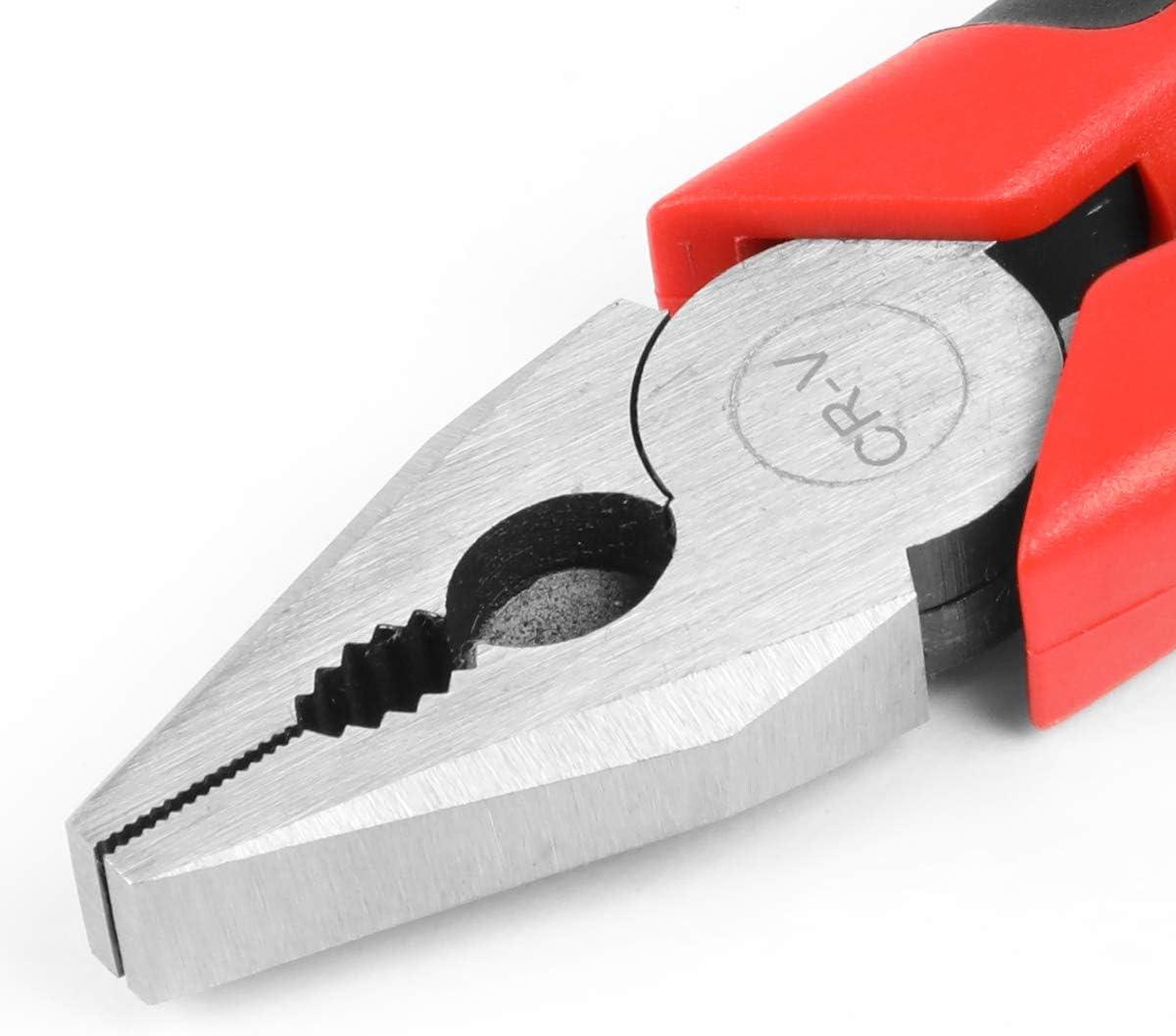 imageDNA Motoring TOOLS00067 7 inch Pliers 05 in Durable Jaws Linesman Pliers wMilled Teeth HotRiveted JointCutting Linesman Plier