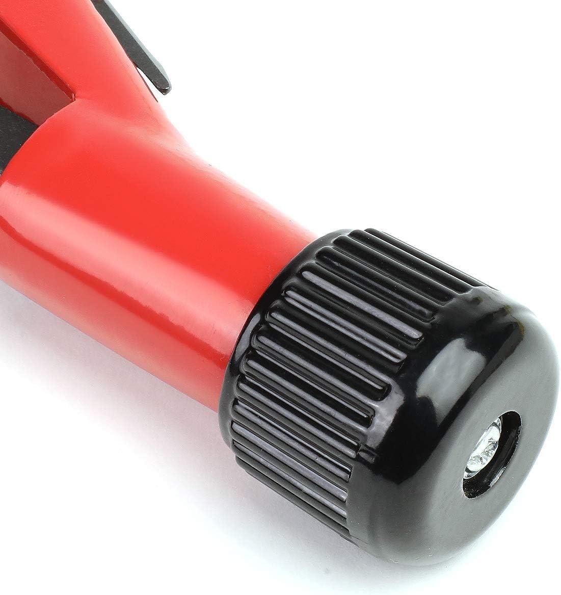 imageDNA Motoring TOOLS00106 HighLeverage Ratchet Cutter 1878 Inches PVC Pipe Cutter wStainless Steel BladesLock Tubing Cutter