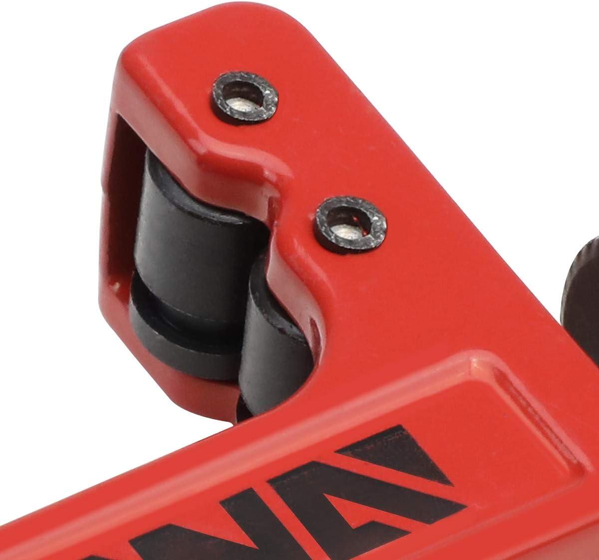 imageDNA Motoring TOOLS00106 HighLeverage Ratchet Cutter 1878 Inches PVC Pipe Cutter wStainless Steel BladesMini Tubing Cutter