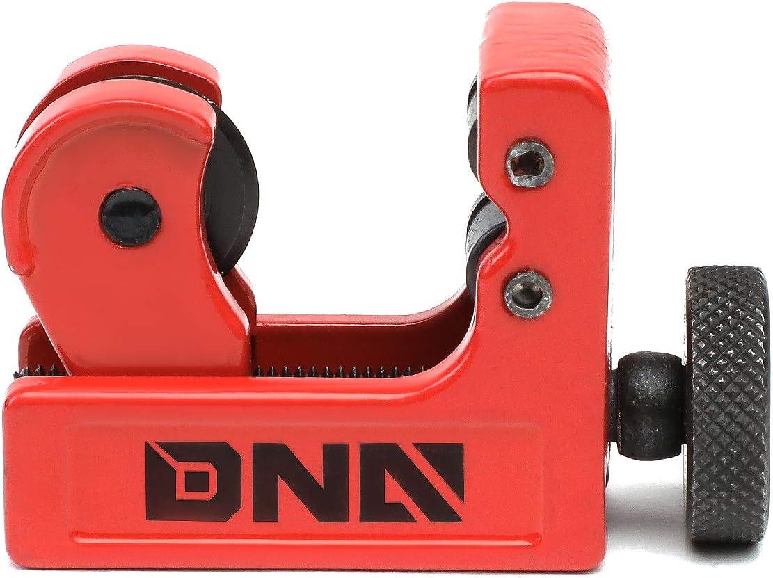 imageDNA Motoring TOOLS00106 HighLeverage Ratchet Cutter 1878 Inches PVC Pipe Cutter wStainless Steel BladesMini Tubing Cutter