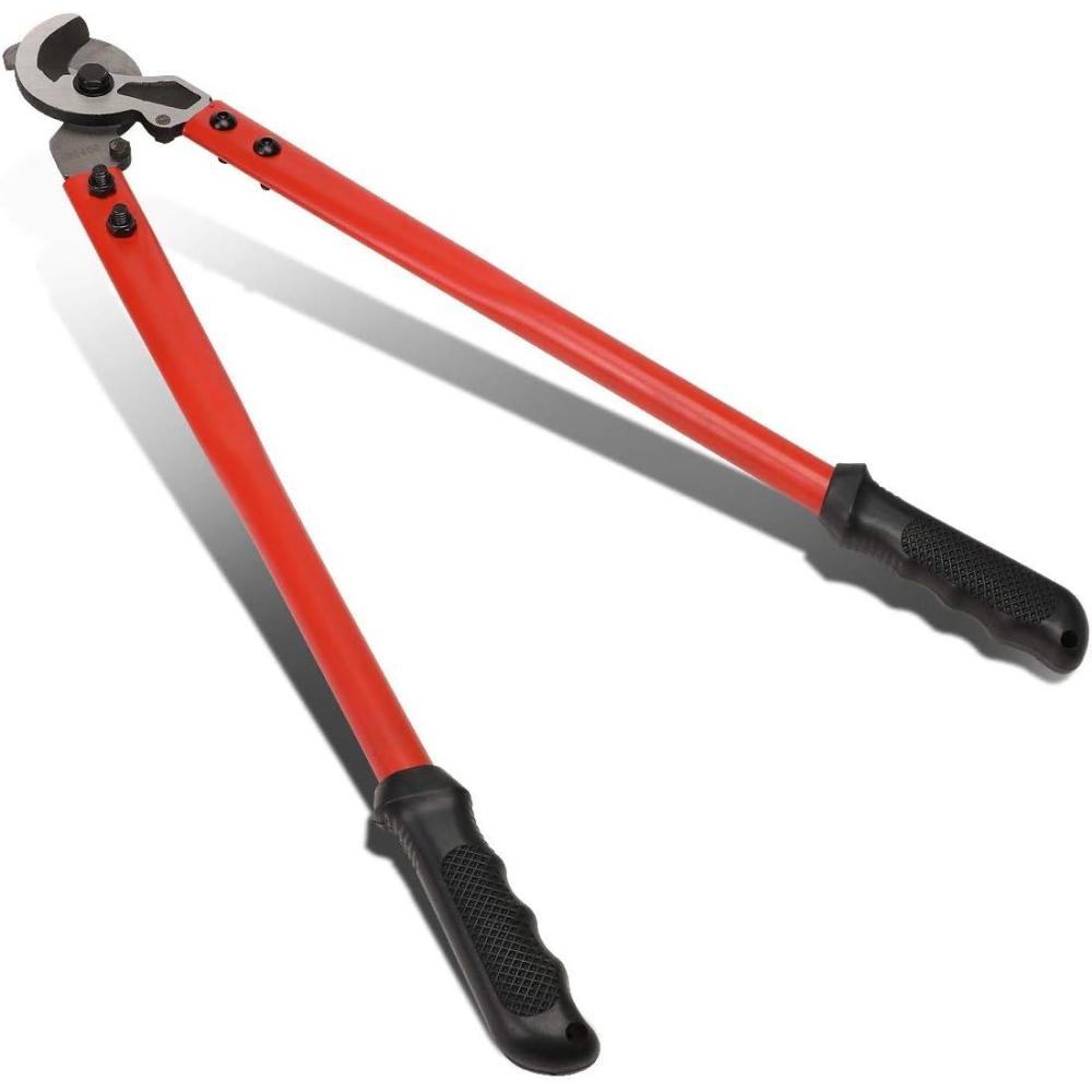 imageDNA Motoring TOOLS00106 HighLeverage Ratchet Cutter 1878 Inches PVC Pipe Cutter wStainless Steel BladesCable Cutter