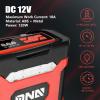 DNA MOTORING TOOLS-00210 Red 12V DC Digital Tire Inflator Portable Air Compressor with Pressure Gauge for Cars, Bicycles, Motorcycles,Balls(Red)