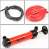 DNA Motoring TOOLS-00025 Portable Oil & Gas Siphon Pump Transfer Kit, Includes Hose and Tool Set, Multipurpose Air Pump, 1 Set, Red