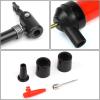 DNA Motoring TOOLS-00025 Portable Oil & Gas Siphon Pump Transfer Kit, Includes Hose and Tool Set, Multipurpose Air Pump, 1 Set, Red
