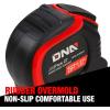 DNA Motoring TOOLS-00041 Heavy Duty Steel Blade Imperial Measuring Tape – 25 ft. Tape Reel with 1/16 inch Graduations, Push Button Lock(7.6 m)