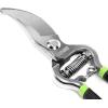 DNA Motoring TOOLS-00112 Heavy Duty Steel Curved Blade Pruners, 1 Inch, Garden Pruners with Steel Blade Design, Green/Black Vinyl Grips Handle(Garden Pruner)