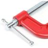 DNA Motoring TOOLS-00125 C-Clamp – 4 Inch Cast Iron Repair Tool w/Machined Steel Screw, Red Painted