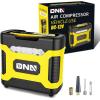 DNA MOTORING TOOLS-00210 Red 12V DC Digital Tire Inflator Portable Air Compressor with Pressure Gauge for Cars, Bicycles, Motorcycles,Balls(Yellow)