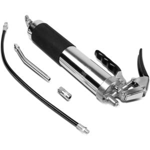 DNA MOTORING 4500 PSI Heavy Duty Grease Gun, 14 oz Capacity, 18″ Flexible Grease Hose, Compatible with 1/8″ NPT pistol grip grease gun, Suitable for Automotive and Marine Use, TOOLS-00102(17 Inches)