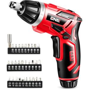 ‎DNA MOTORING TOOLS-00236 Rechargeable 3.6V Cordless Electric Screwdriver Tool Kit with LED Worklight, Blue(Red)