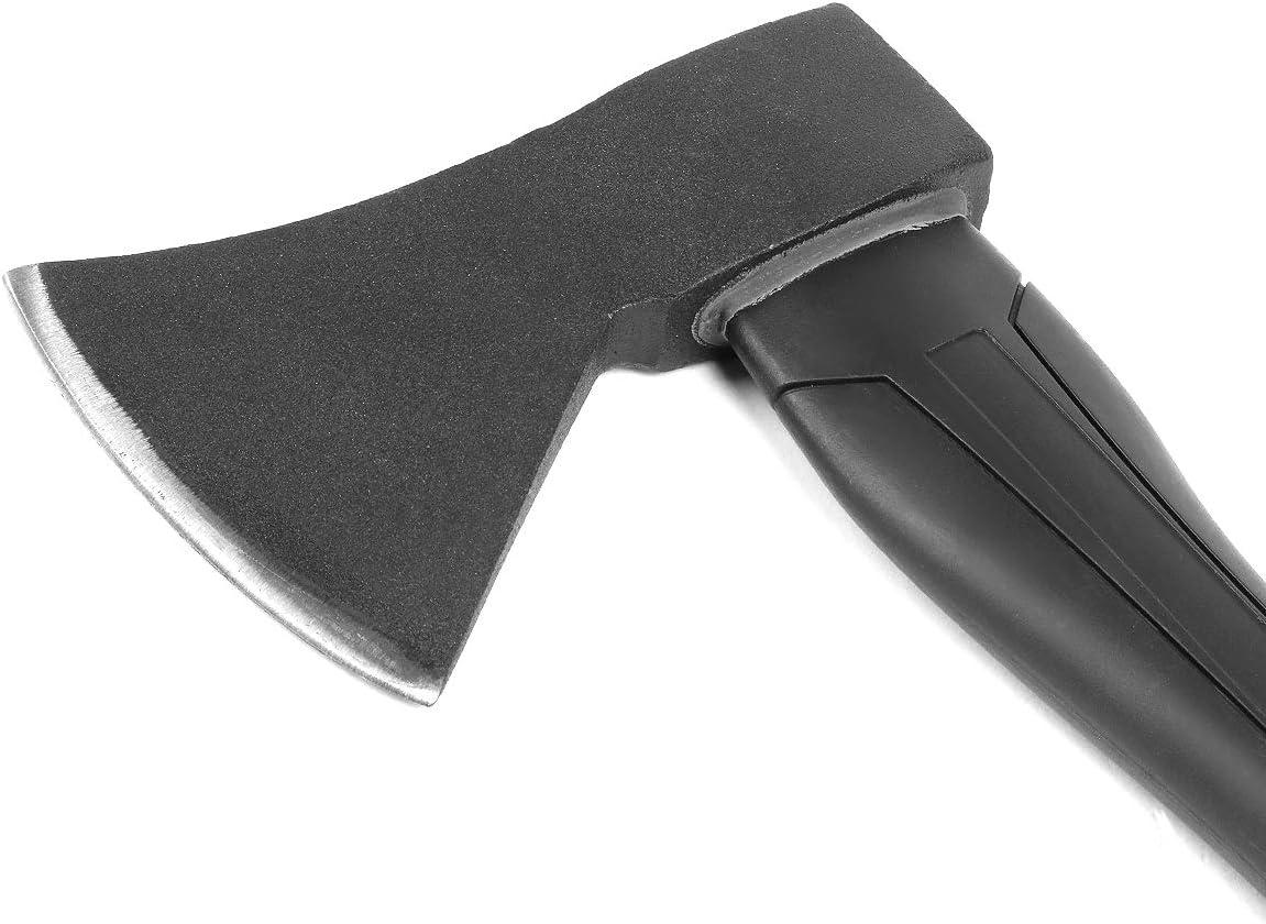 imageDNA MOTORING 153quot Axe Ideal WoodTree Chopping Heat Treated Alloy Steel and Fiberglass Handle 1 AxeRed