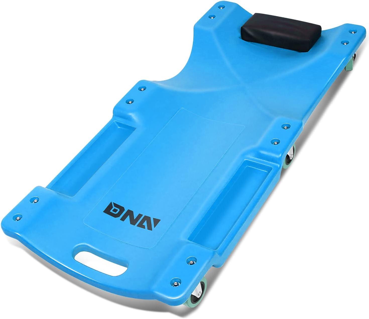 imageDNA MOTORING 36quot L X 17quot W x 425quot H Vehicle Repair Low Profile Automotive Creeper wPadded Headrest Red TOOLS00201Blue