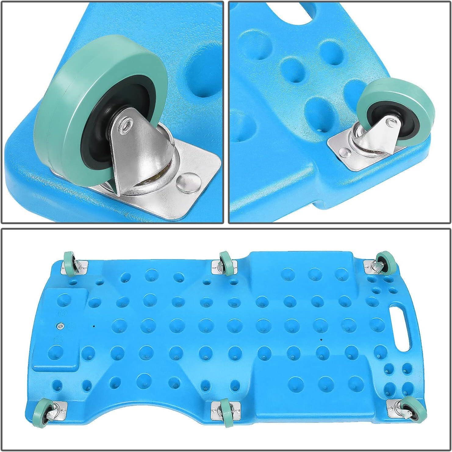 imageDNA MOTORING 36quot L X 17quot W x 425quot H Vehicle Repair Low Profile Automotive Creeper wPadded Headrest Red TOOLS00201Blue