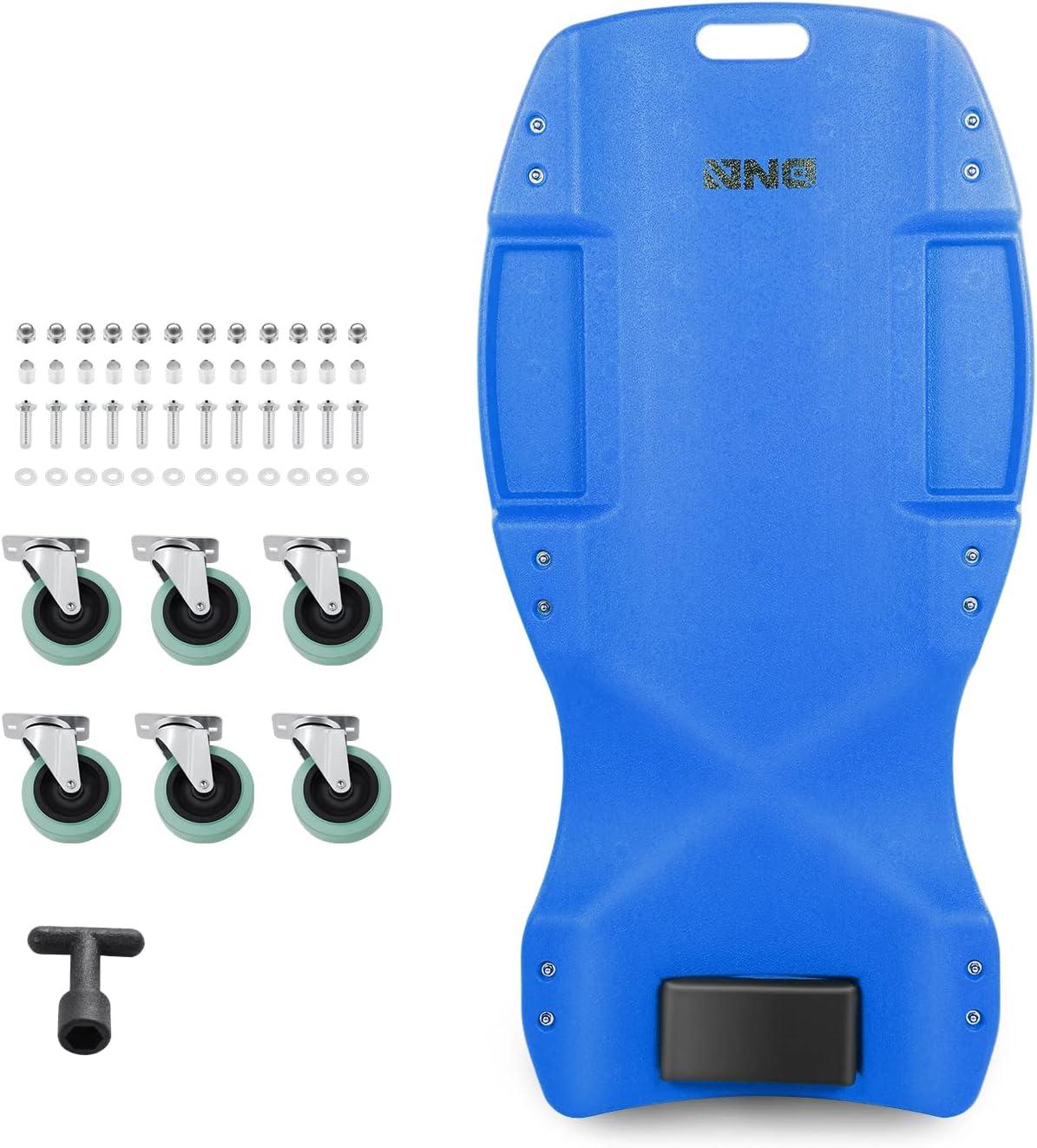 imageDNA MOTORING 36quot L X 17quot W x 425quot H Vehicle Repair Low Profile Automotive Creeper wPadded Headrest Red TOOLS00201Blue