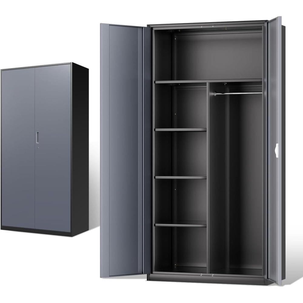 imageDNA MOTORING 5Drawer Rolling Tools Chest Rolling Tool Storage Cabinet Mechanic Tool Cart Trolley Organizer for Garage Warehouse Workshop w Keys Red Upgrade Package TOOLS0000172 GYBK