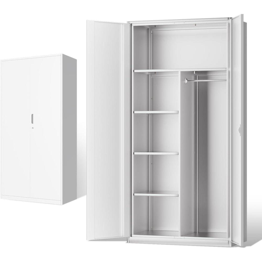 imageDNA MOTORING 5Drawer Rolling Tools Chest Rolling Tool Storage Cabinet Mechanic Tool Cart Trolley Organizer for Garage Warehouse Workshop w Keys Red Upgrade Package TOOLS0000172 WH