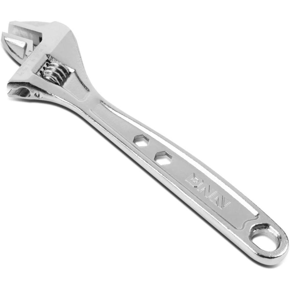 imageDNA Motoring TOOLS00046 Adjustable Wrench Spanner  12 Inch Vanadium Steel Automotive Repair Tool wFourSided Jaws12 inches
