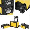 DNA MOTORING 2-Tier Stackable Separate Hand Case Tool Boxes Trolley, 35.4″L x 11.8″W x 23.6″H (TOOLS-00004)(Yellow)
