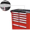 DNA MOTORING 30.5″ W X 36″ H X 18″D Heavy Duty Lockable Slide Tool 6-Drawer Chest Rolling Tool Cart Cabinet (TOOLS-00002) with Keys , Red