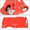 DNA MOTORING 36″ L X 17″ W x 4.25″ H Vehicle Repair Low Profile Automotive Creeper w/Padded Headrest, Red, TOOLS-00201(Red Wheel 36 Inches)