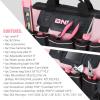 DNA MOTORING 7-Piece Pink Tool Set – Portable Household Hand Tool Kit with Wide Mouth Canvas Storage Bag for DIY Home Repairing, Gift for Women Girls Ladies, TOOLS-00203(37pcs Pink)